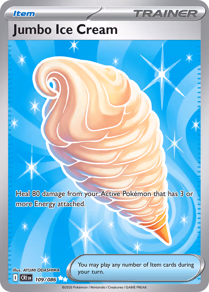 Jumbo Ice Cream 109/86 Pokemon card