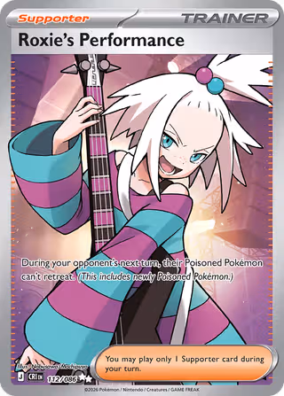 Roxie's Performance 112/86 Pokemon card