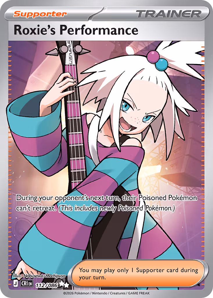 Roxie's Performance 112/86 Pokemon card