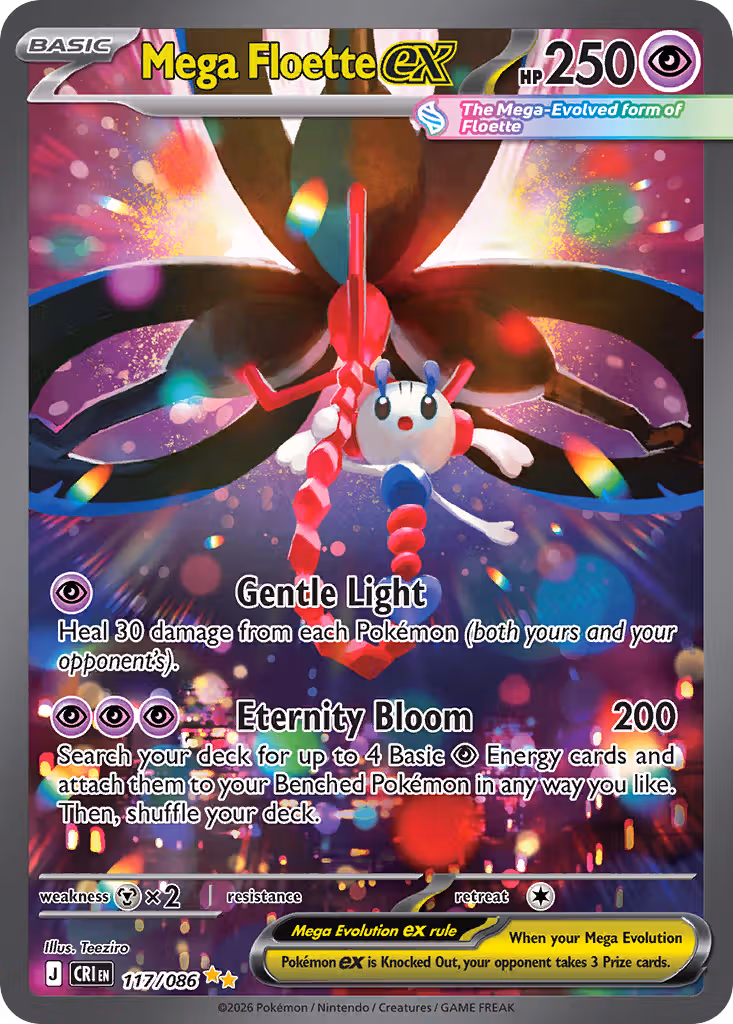 Mega Floette ex 117/86 Pokemon card