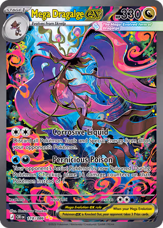 Mega Dragalge ex 118/86 Pokemon card