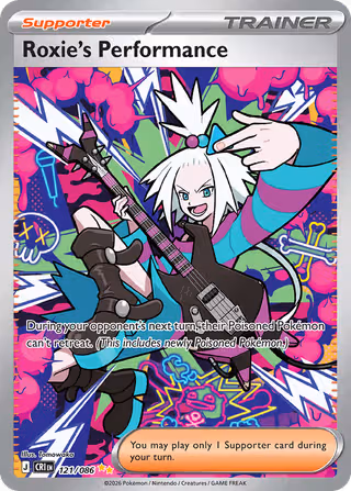 Roxie's Performance 121/86 Pokemon card