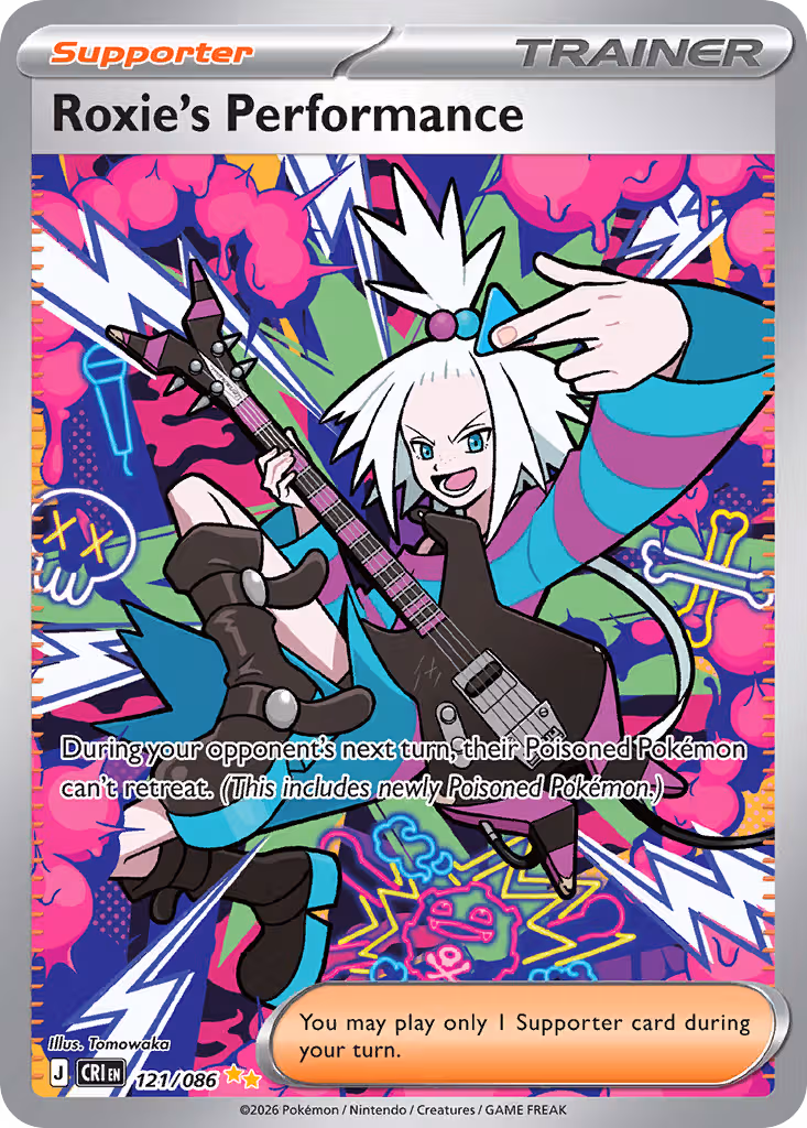 Roxie's Performance 121/86 Pokemon card