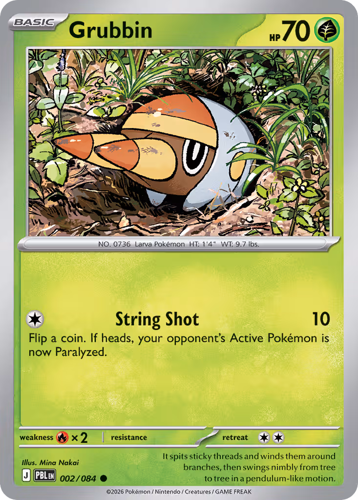 Grubbin 2/84 Pokemon card