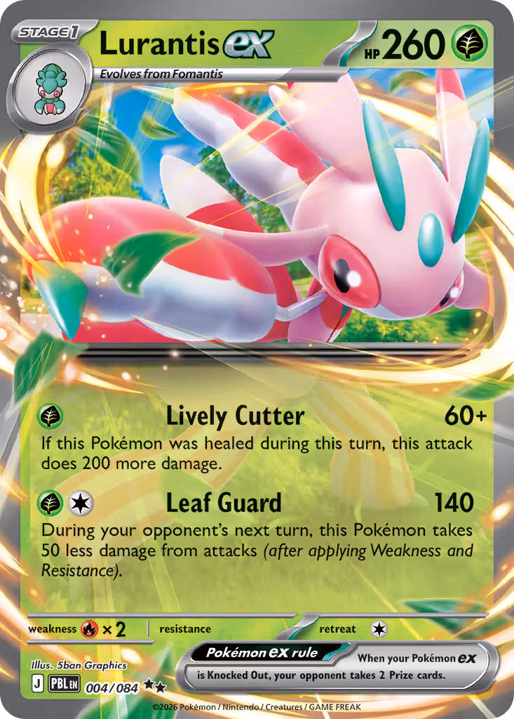 Lurantis ex 4/84 Pokemon card