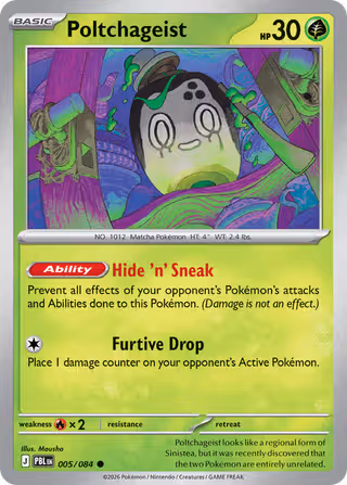 Poltchageist 5/84 Pokemon card