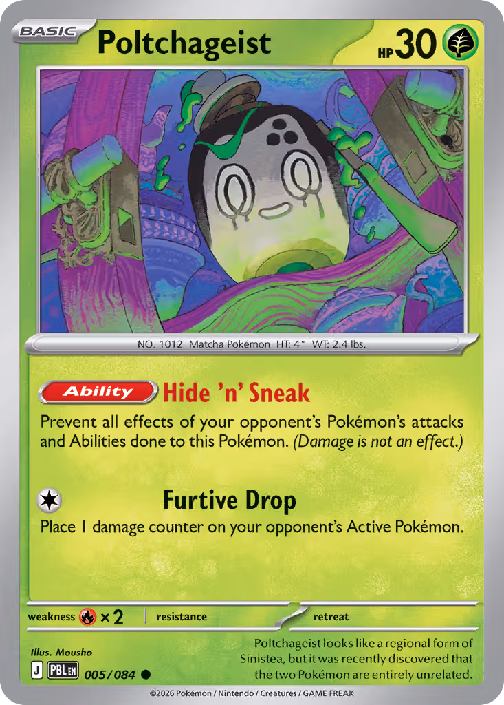 Poltchageist 5/84 Pokemon card
