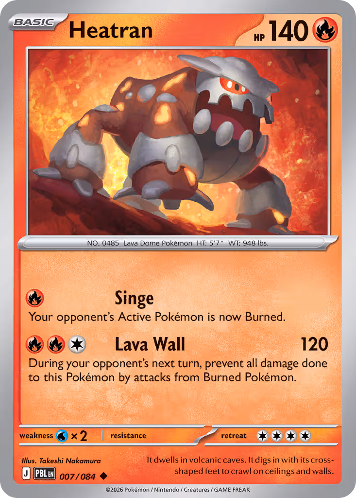 Heatran 7/84 Pokemon card