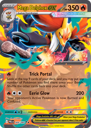 Mega Delphox ex 8/84 Pokemon card