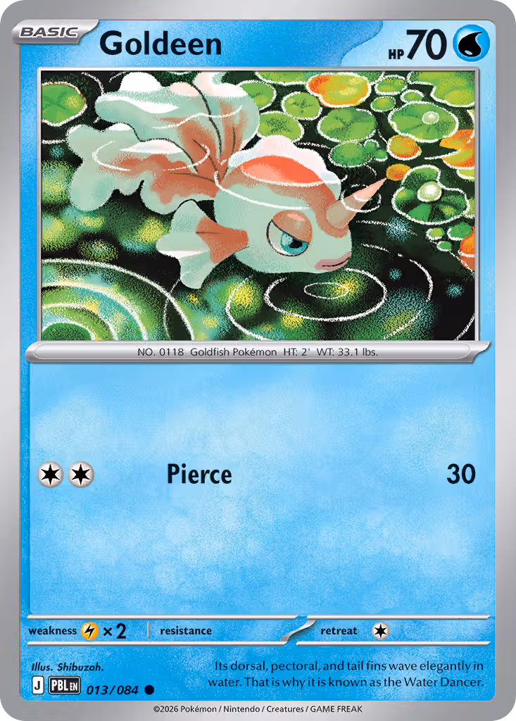 Goldeen 13/84 Pokemon card