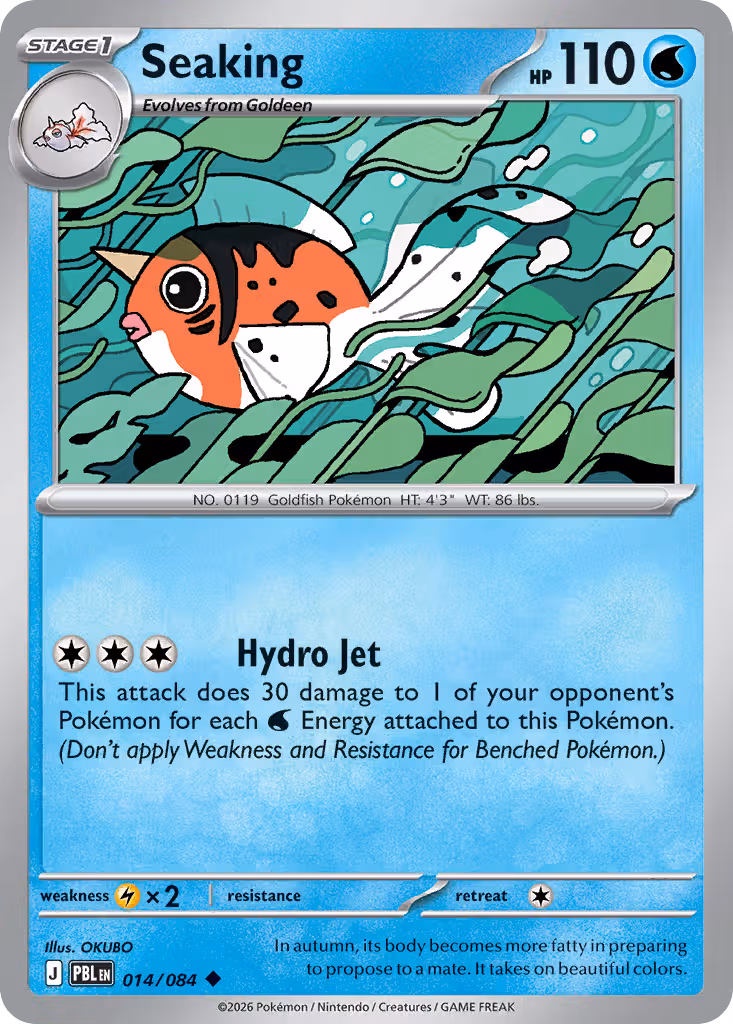 Seaking 14/84 Pokemon card
