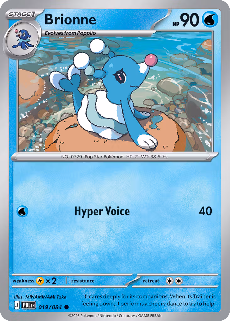 Brionne 19/84 Pokemon card