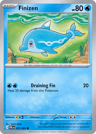 Finizen 21/84 Pokemon card