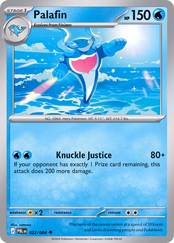 Palafin 22/84 Pokemon card