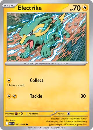 Electrike 23/84 Pokemon card