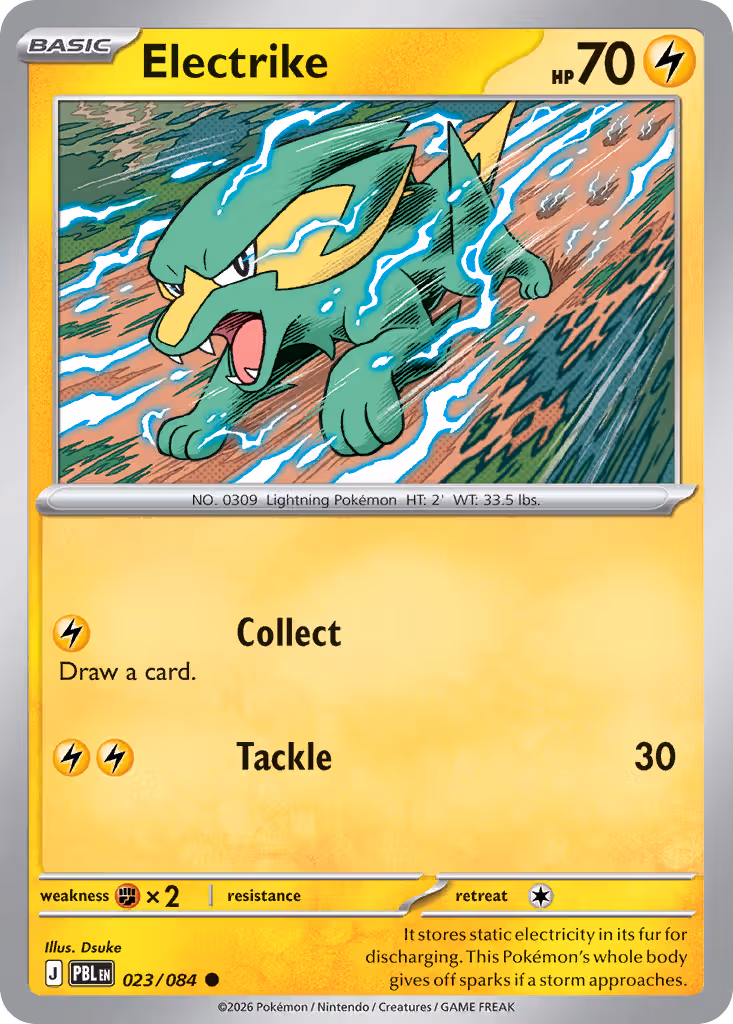 Electrike 23/84 Pokemon card
