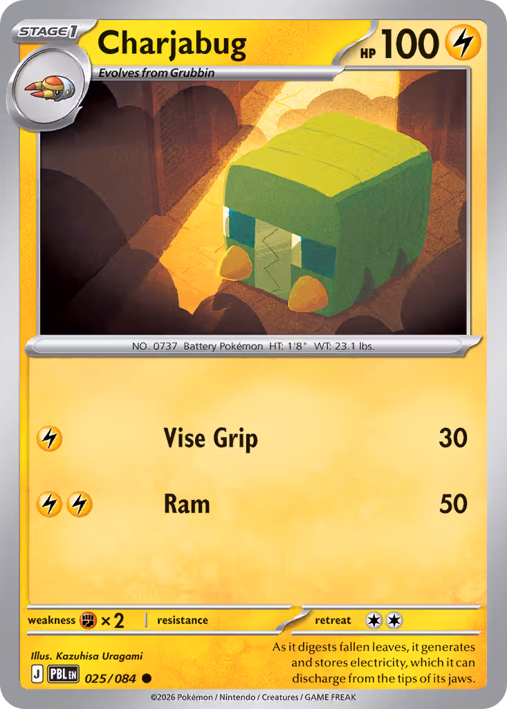 Charjabug 25/84 Pokemon card
