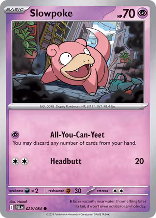Slowpoke 29/84 Pokemon card