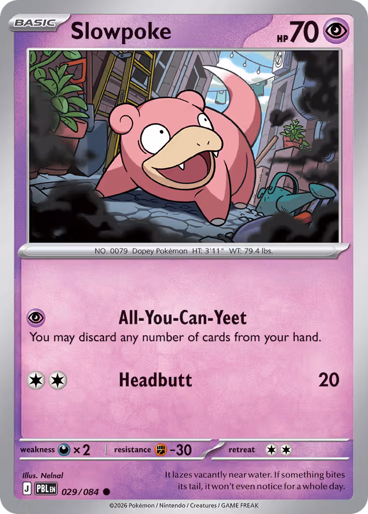 Slowpoke 29/84 Pokemon card