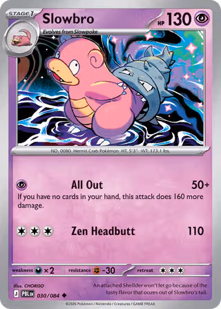 Slowbro 30/84 Pokemon card
