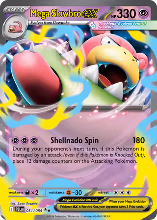 Mega Slowbro ex 31/84 Pokemon card