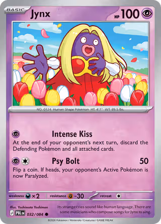 Jynx 32/84 Pokemon card