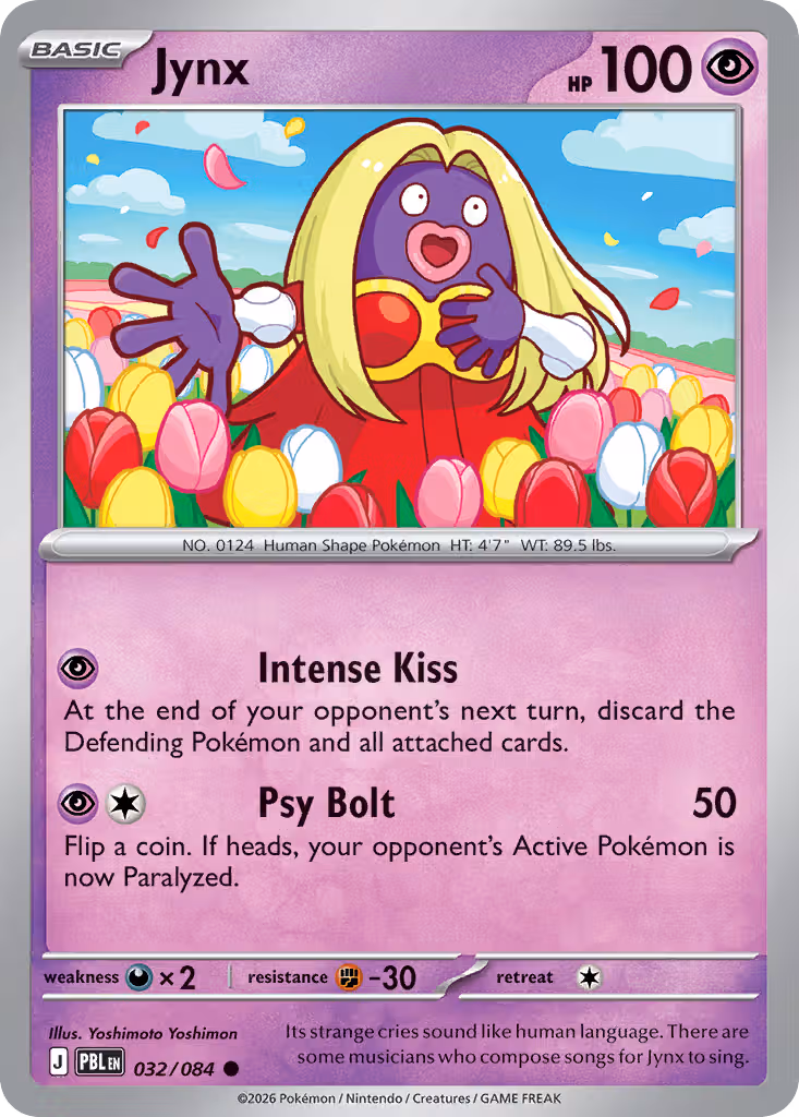 Jynx 32/84 Pokemon card