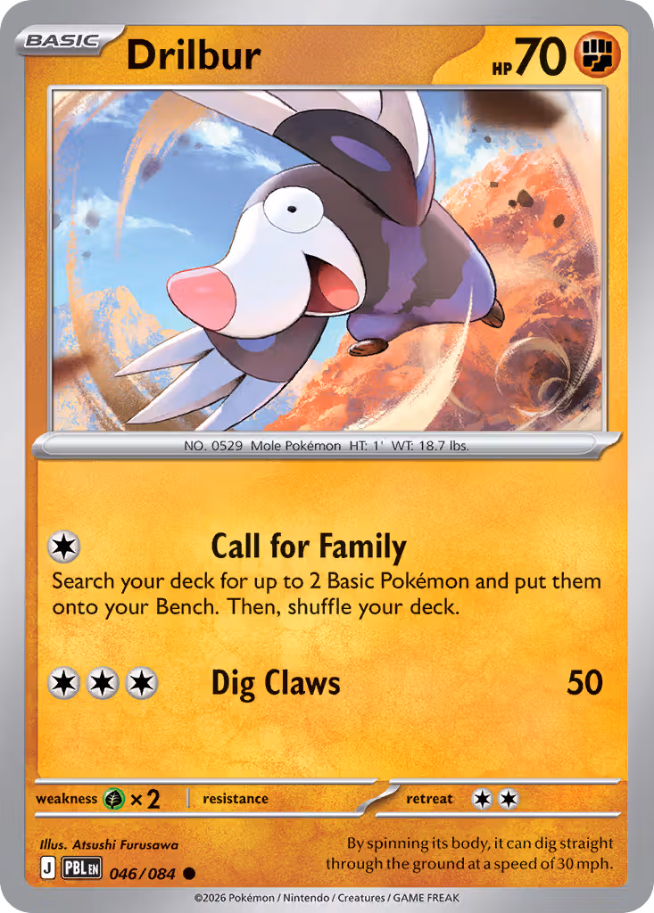 Drilbur 46/84 Pokemon card