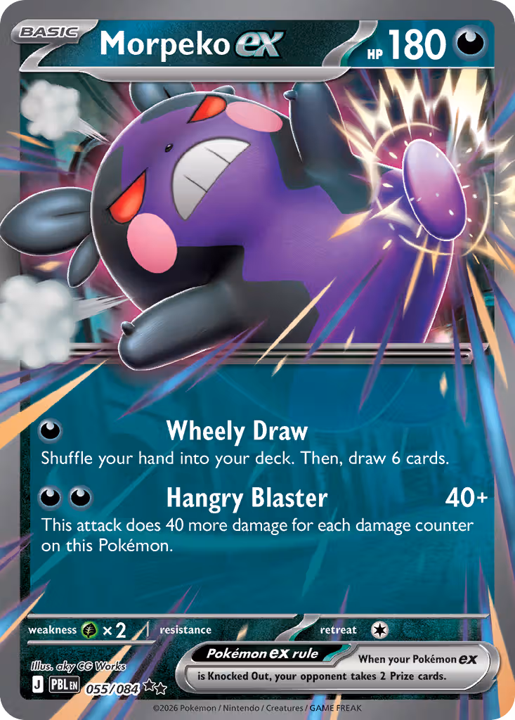 Morpeko ex 55/84 Pokemon card
