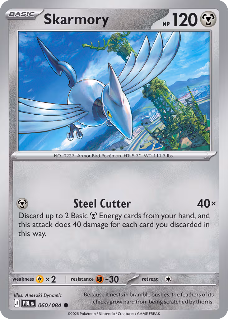 Skarmory 60/84 Pokemon card