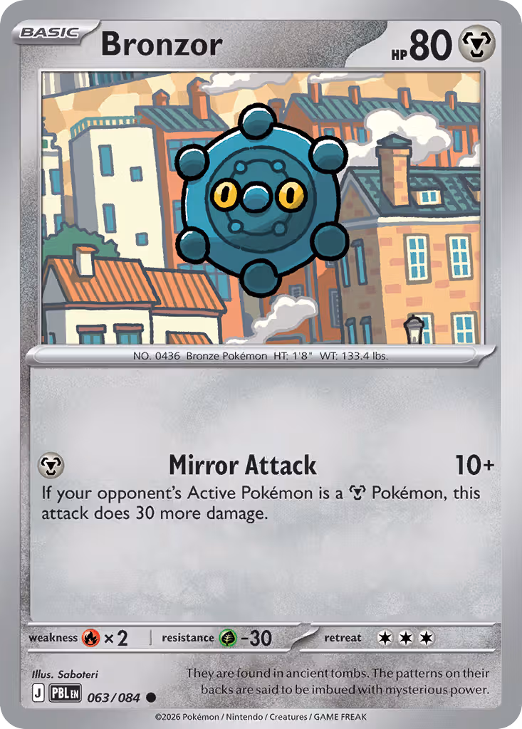 Bronzor 63/84 Pokemon card