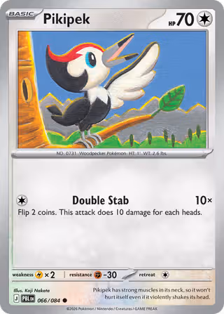 Pikipek 66/84 Pokemon card