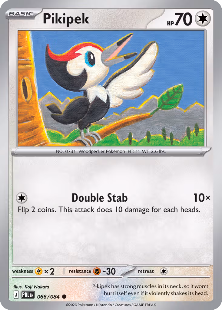 Pikipek 66/84 Pokemon card
