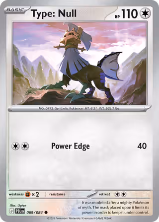 Type: Null 69/84 Pokemon card