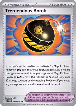 Tremendous Bomb 82/84 Pokemon card