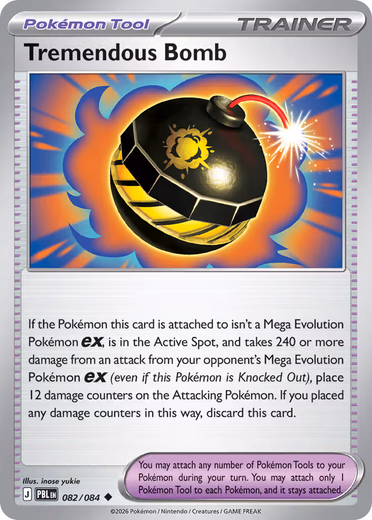 Tremendous Bomb 82/84 Pokemon card