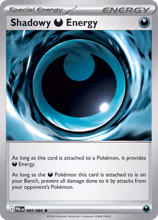 Shadowy Darkness Energy 83/84 Pokemon card