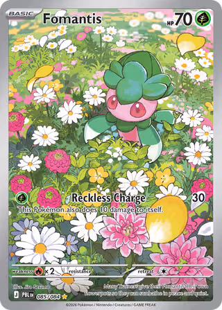 Fomantis 85/84 Pokemon card