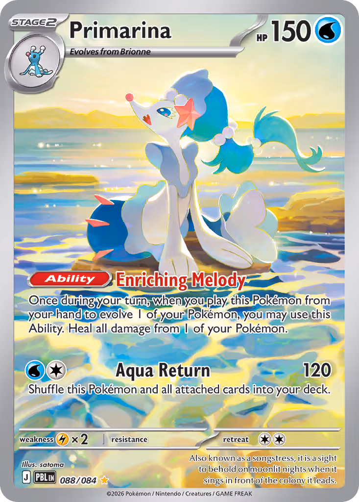 Primarina 88/84 Pokemon card