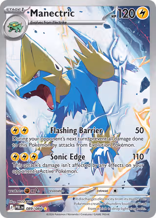 Manectric 89/84 Pokemon card