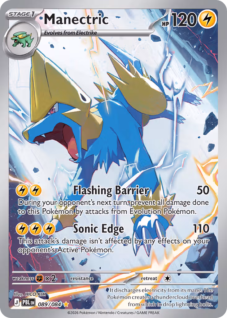 Manectric 89/84 Pokemon card