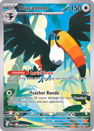 Toucannon 94/84 Pokemon card