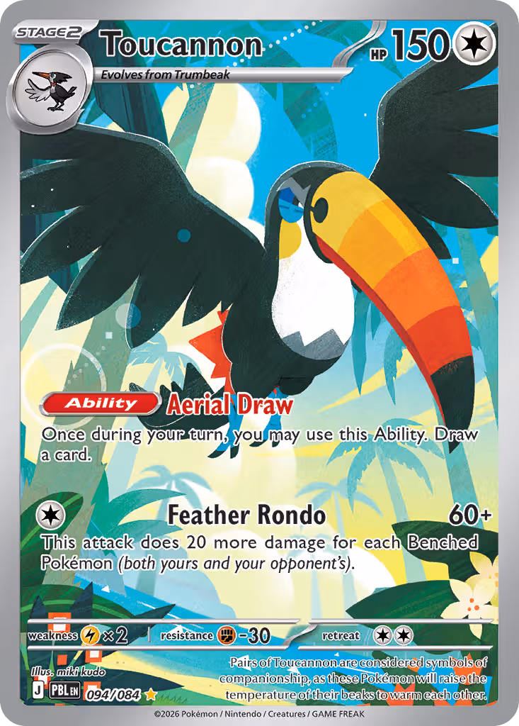 Toucannon 94/84 Pokemon card