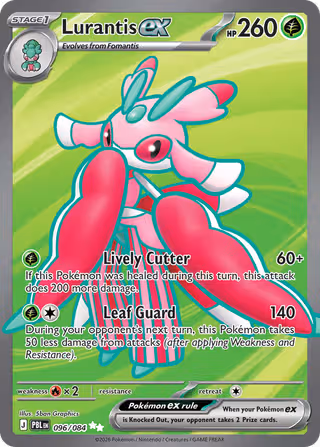 Lurantis ex 96/84 Pokemon card