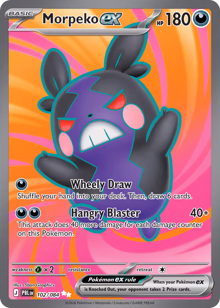 Morpeko ex 102/84 Pokemon card