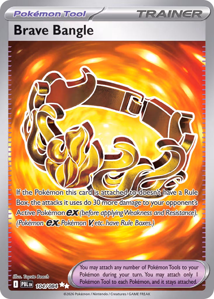 Brave Bangle 104/84 Pokemon card