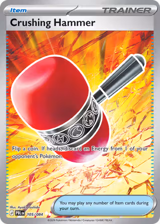 Crushing Hammer 105/84 Pokemon card