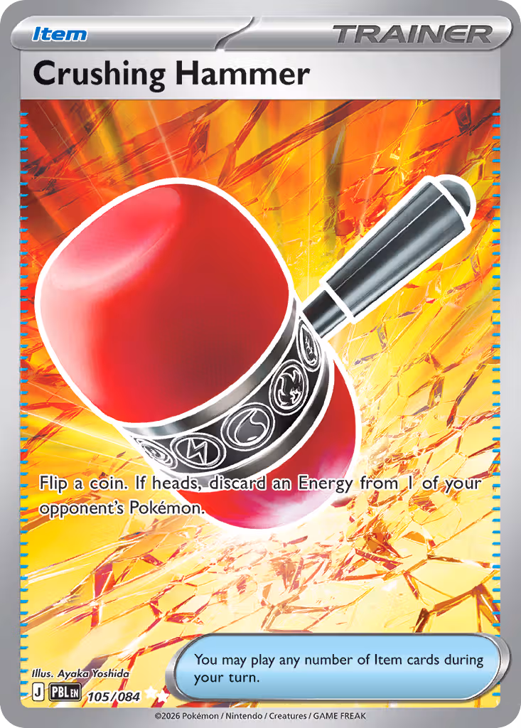 Crushing Hammer 105/84 Pokemon card