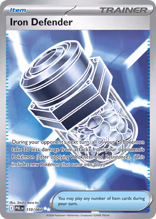 Iron Defender 110/84 Pokemon card