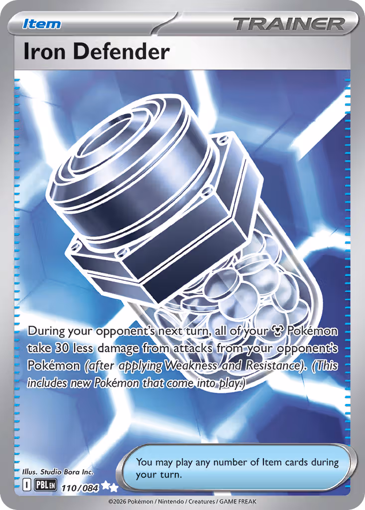 Iron Defender 110/84 Pokemon card